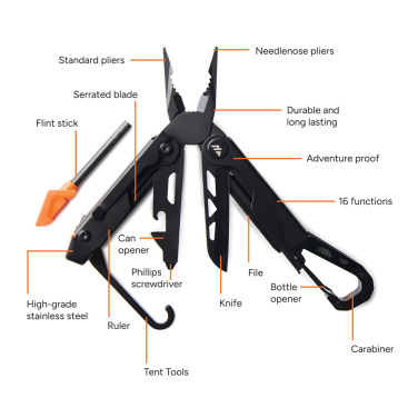 Logotrade promotional item picture of: Nordic Drift Adventure Multi-function Pliers