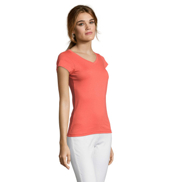Logo trade promotional merchandise image of: MOON WOMEN T-SHIRT 150g