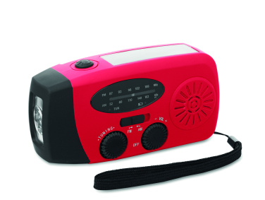 Logo trade promotional item photo of: Portable radio SOS with LED torch