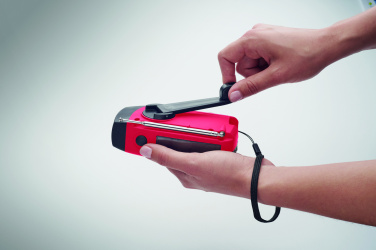 Logo trade promotional gifts picture of: Portable radio SOS with LED torch