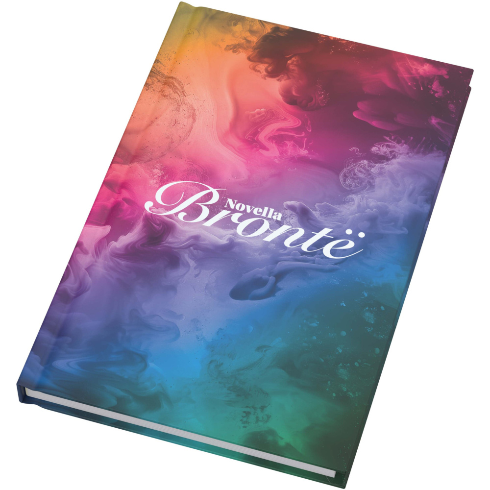 Logo trade business gift photo of: Novella Brontë A5 matt hard cover notebook - 100 sheets