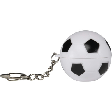 Logotrade corporate gift picture of: Rami football-shaped vanilla lip balm with SPF 15 and keychain