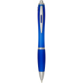 Nash RCS recycled plastic ballpoint pen with coloured barrel and grip (black ink), Royal blue