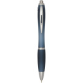 Nash RCS recycled plastic ballpoint pen with coloured barrel and grip (black ink), Hale Blue