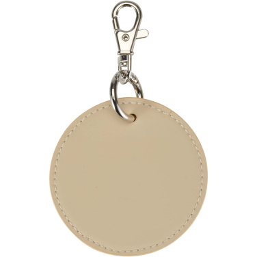 Logotrade business gift image of: Resi Plus GRS recycled round charm keychain