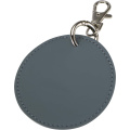 Resi Plus GRS recycled round charm keychain, Hale Blue