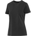Nanaimo 160 g/m2 short sleeve washed women's t-shirt, Black