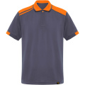 Samurai 160 g/m2 unisex antibacterial short sleeve polo , Lead / Orange