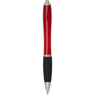 Logotrade advertising products photo of: Nash RCS recycled plastic ballpoint pen with coloured barrel and black grip (black ink)