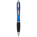Nash RCS recycled plastic ballpoint pen with coloured barrel and black grip (black ink), Royal blue