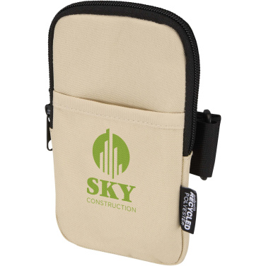Logo trade promotional merchandise photo of: Byron GRS recycled bottle pouch 