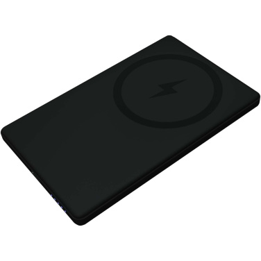 Logo trade promotional gifts image of: SCX.design P22 5000 mAh ultra slim magnetic power bank