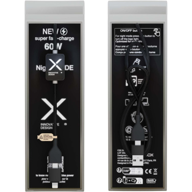 Logotrade promotional products photo of: SCX.design C32 60W switch charging cable with light-up logo