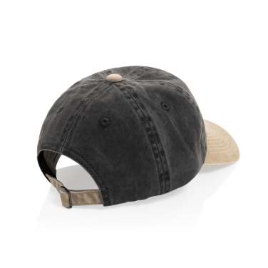 Logotrade corporate gift picture of: BEAU AWARE™ Washed 6 panel 270gsm cotton twill two tone cap