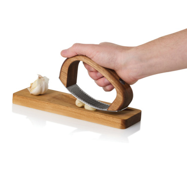 Logotrade promotional gift picture of: AdHoc RoccaAlio Garlic press with chopping board