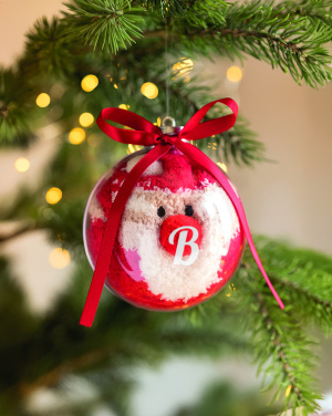 Logo trade advertising products image of: Santa socks in bauble ornament