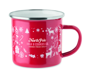 Logotrade advertising product image of: Christmas enamel mug 300ml