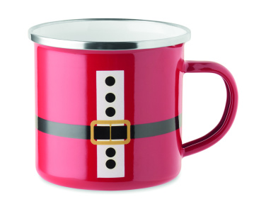Logotrade advertising products photo of: Santa enamel vintage mug 300ml