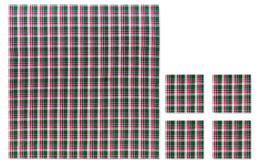 Logotrade promotional gift image of: Chequer cotton tablecloth set