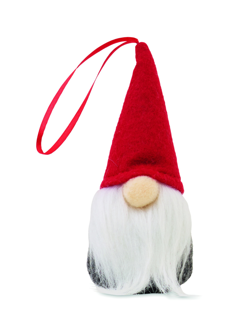 Logo trade promotional merchandise image of: Felt gnome tree hanger