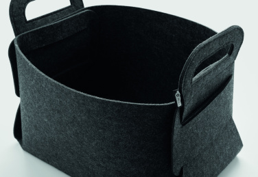 Logotrade corporate gift image of: Foldable RPET felt basket