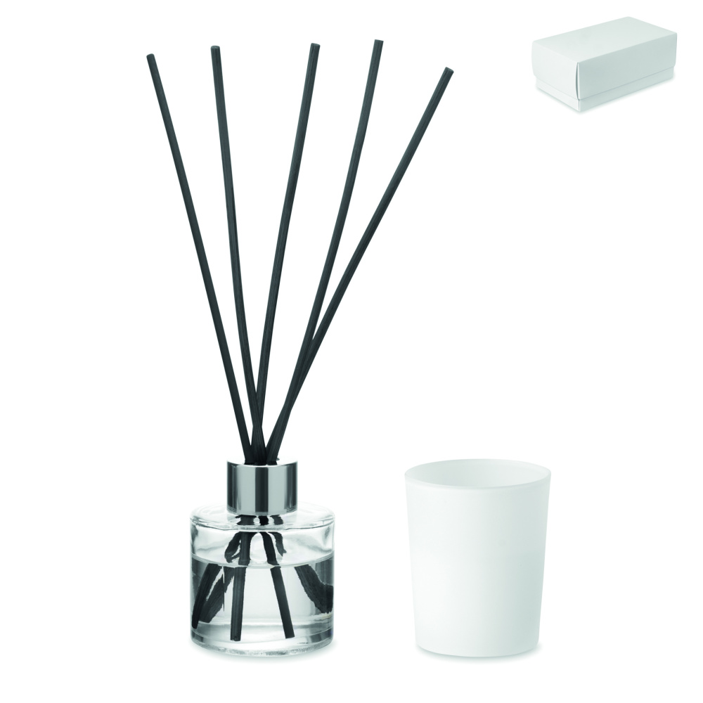 Logo trade promotional products picture of: Vanilla diffuser & candle set