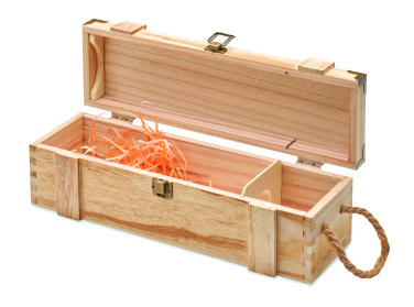 Logotrade promotional products photo of: Paulownia wood wine gift box
