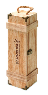 Logo trade advertising products image of: Paulownia wood wine gift box