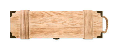 Logo trade promotional gifts picture of: Paulownia wood wine gift box