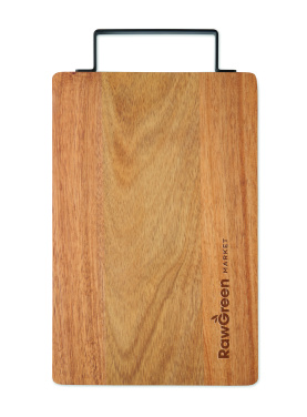 Logo trade promotional items image of: Acacia board with steel handle