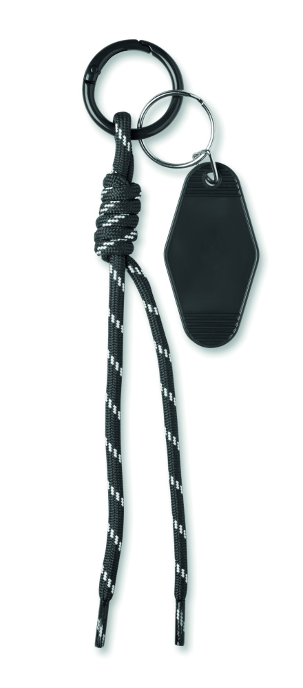 Logo trade promotional products picture of: Braided rope with tag keyring