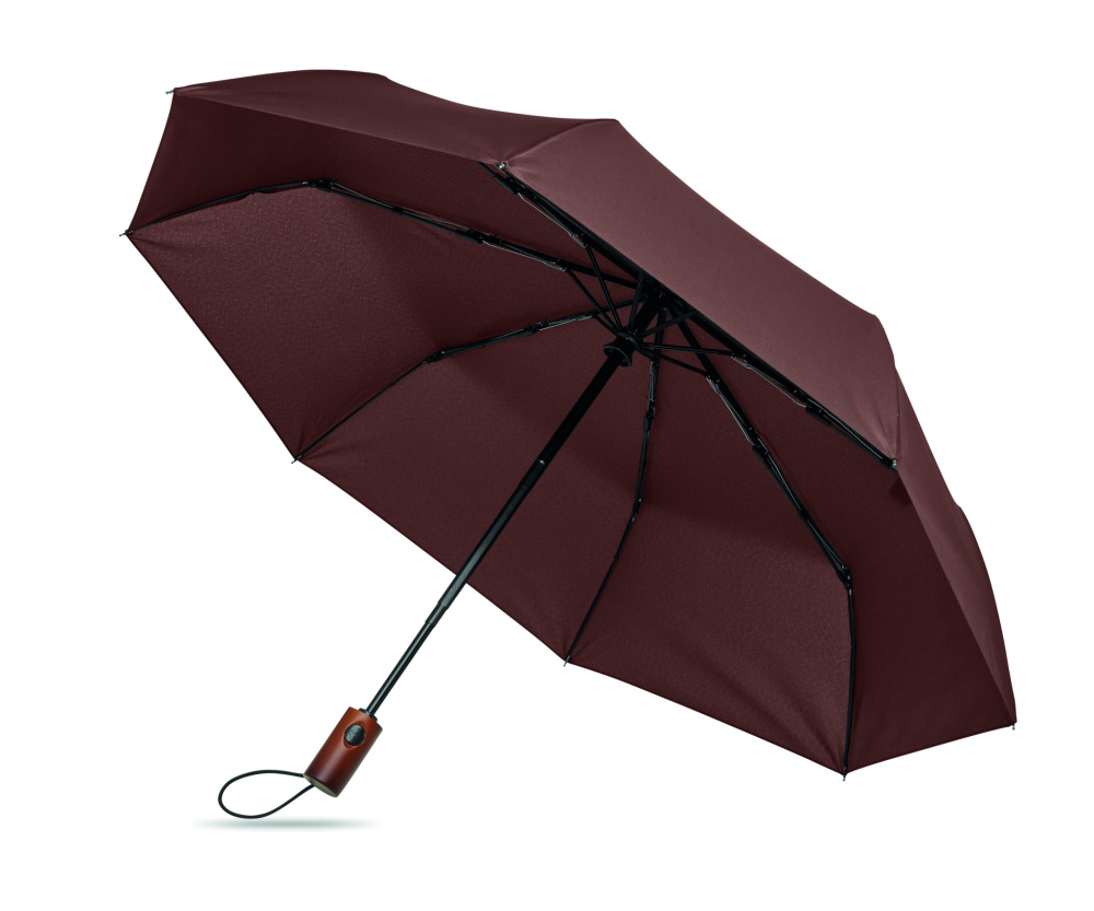 Logotrade business gift image of: 21" auto umbrella wood handle