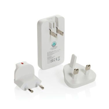 Logotrade advertising products photo of: Fluxo RCS 65W flat GAN charger with universal connectors