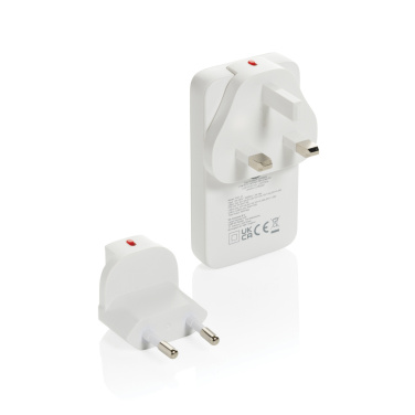 Logotrade promotional item image of: Fluxo RCS 65W flat GAN charger with universal connectors