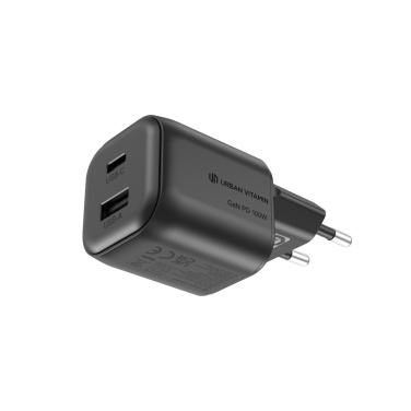 Logotrade promotional item image of: Urban Vitamin Livermore RCS recycled 100W GAN charger