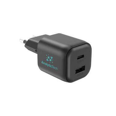 Logo trade promotional gifts picture of: Urban Vitamin Livermore RCS recycled 100W GAN charger