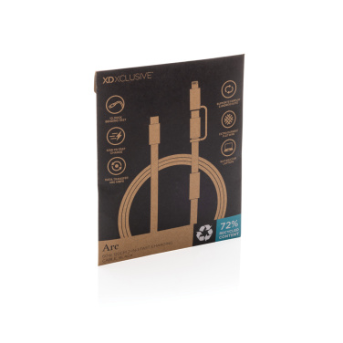 Logotrade promotional items photo of: Arc RCS 60W 120 cm 2-in-1 fast charging cable
