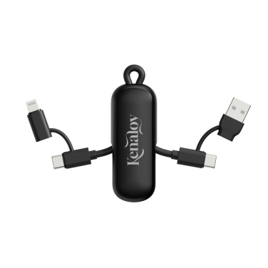 Logotrade advertising products photo of: Urban Vitamin Dublin 100W 4 -in-1 keychain cable