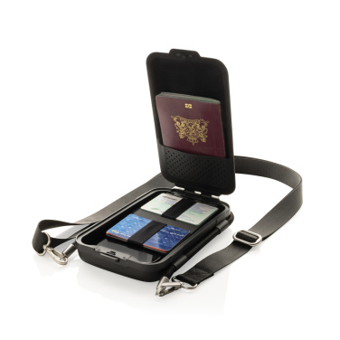 Logo trade corporate gifts picture of: Swiss Peak OSLO RCS Hardshell mobile protection travel pouch