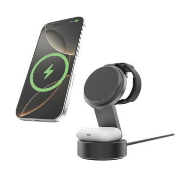 Logo trade promotional products picture of: Quantum RCS 25W ultra-fast wireless 3-in-1 charger