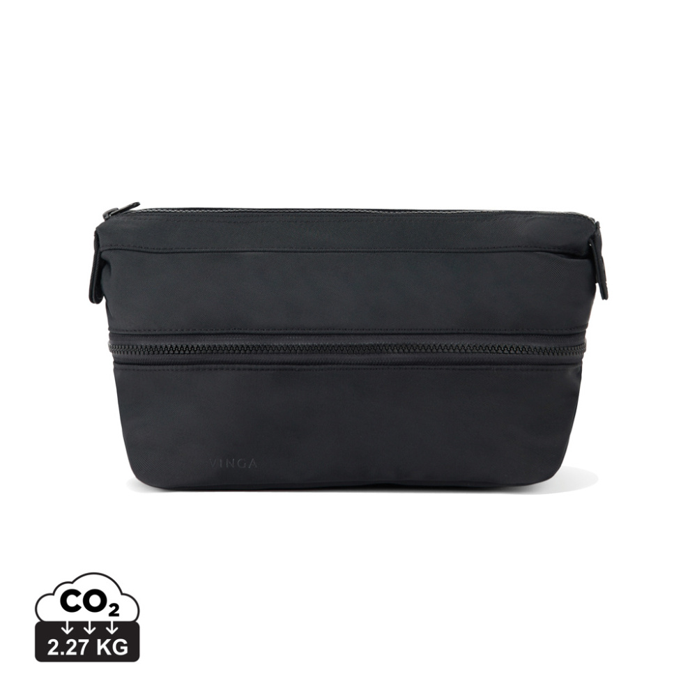Logo trade promotional merchandise picture of: VINGA Baltimore Neo RCS expandable toiletry bag