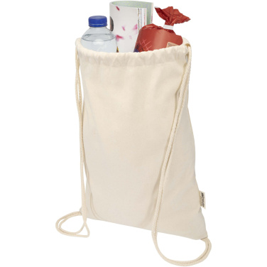 Logotrade business gifts photo of: Oregon Blend 140 g/m² GRS recycled drawstring bag 5L