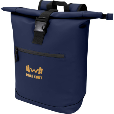 Logo trade corporate gift photo of: Resi Plus 15" GRS recycled roll-top backpack 18L