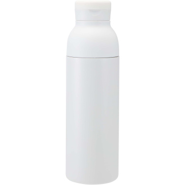 Logo trade business gifts image of: Illuminate 650 ml RCS recycled double wall stainless steel water bottle with 3-piece lid set