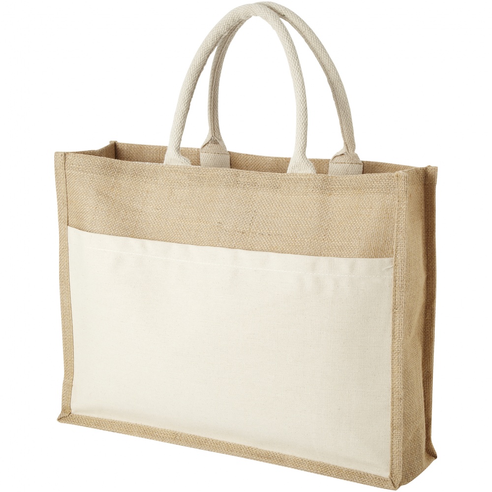 Logo trade meened foto: Mumbay jute tote, beige