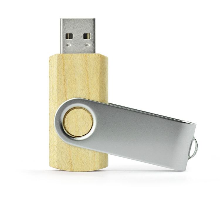 Logo trade reklaamtoote pilt: USB mälupulk Twister, 8 GB, pruun