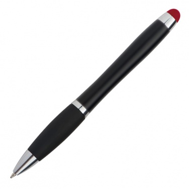 Logotrade reklaamtooted pilt: Meene: Light up touch pen for engraving LA NUCIA, punane