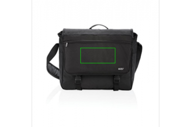 Logotrade reklaamtooted pilt: Reklaamkingitus: Swiss Peak RFID 15" laptop messenger bag PVC free, black