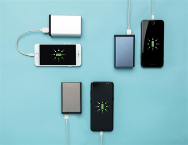 Logotrade firmakingi foto: Meene: 10.000 mAh Aluminum pocket powerbank, anthracite