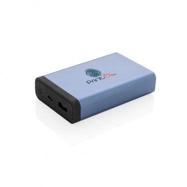 Logotrade firmakingid pilt: Meene: 10.000 mAh Aluminum pocket powerbank, blue